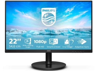Monitor PHILIPS 221V8/00 21.5"/VA/1920x1080/75Hz/4ms GtG/VGA,HDMI/VESA/crna